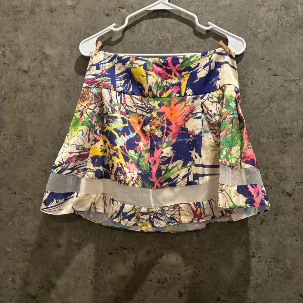 Colorful Abstract Print Women's Skirt